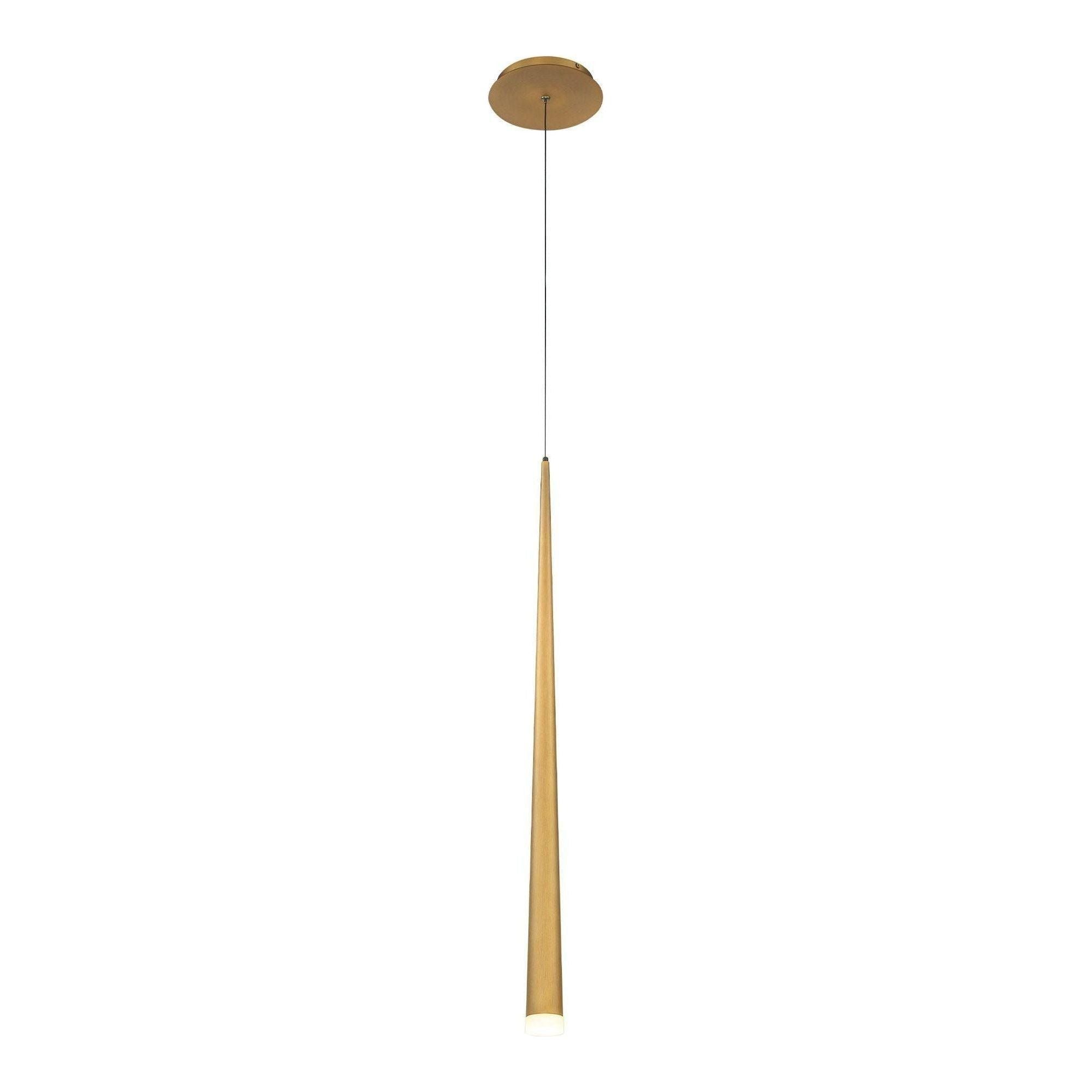 Modern Forms - Cascade 28" LED Single Light Etched Glass Pendant - Lights Canada