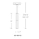 Modern Forms - Basalt 10" LED Mini Pendant - Lights Canada