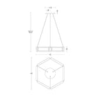 Modern Forms - Mies 35" LED Chandelier - Lights Canada
