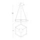 Modern Forms - Mies 35" LED Chandelier - Lights Canada