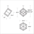 dweLED - Atlas 35.3" LED Chandelier - Lights Canada