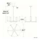 dweLED - Jedi 27" LED Chandelier - Lights Canada