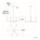dweLED - Jedi 27" LED Chandelier - Lights Canada
