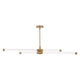 dweLED - Jedi 45" LED Linear Chandelier - Lights Canada