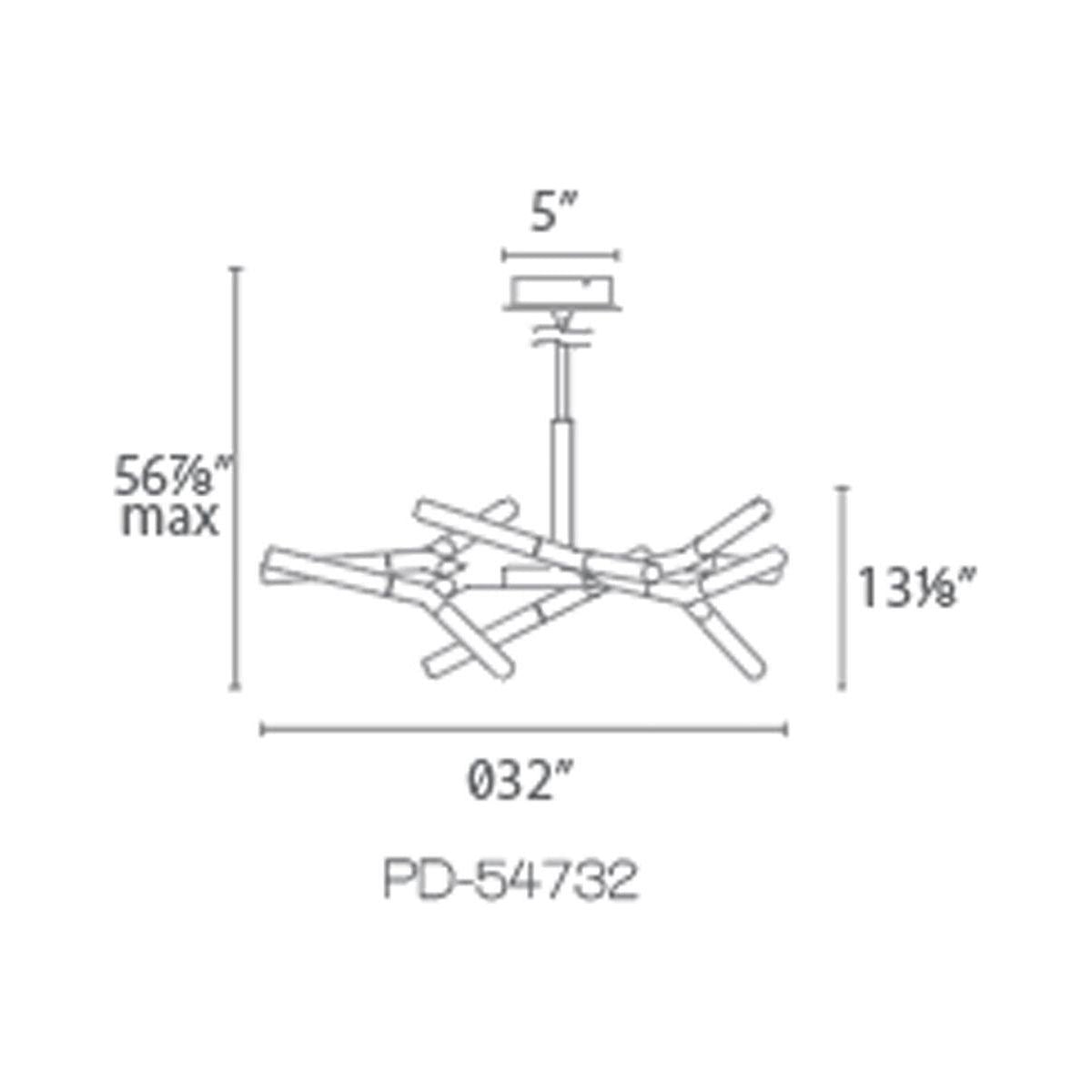 Modern Forms - Kryptonite 32" Horizontal LED Chandelier - Lights Canada