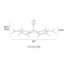 Modern Forms - Kryptonite 55" Horizontal LED Chandelier - Lights Canada