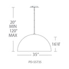 Modern Forms - Yolo 35" LED Pendant - Lights Canada