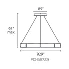 Modern Forms - Zelda 29" LED Chandelier - Lights Canada