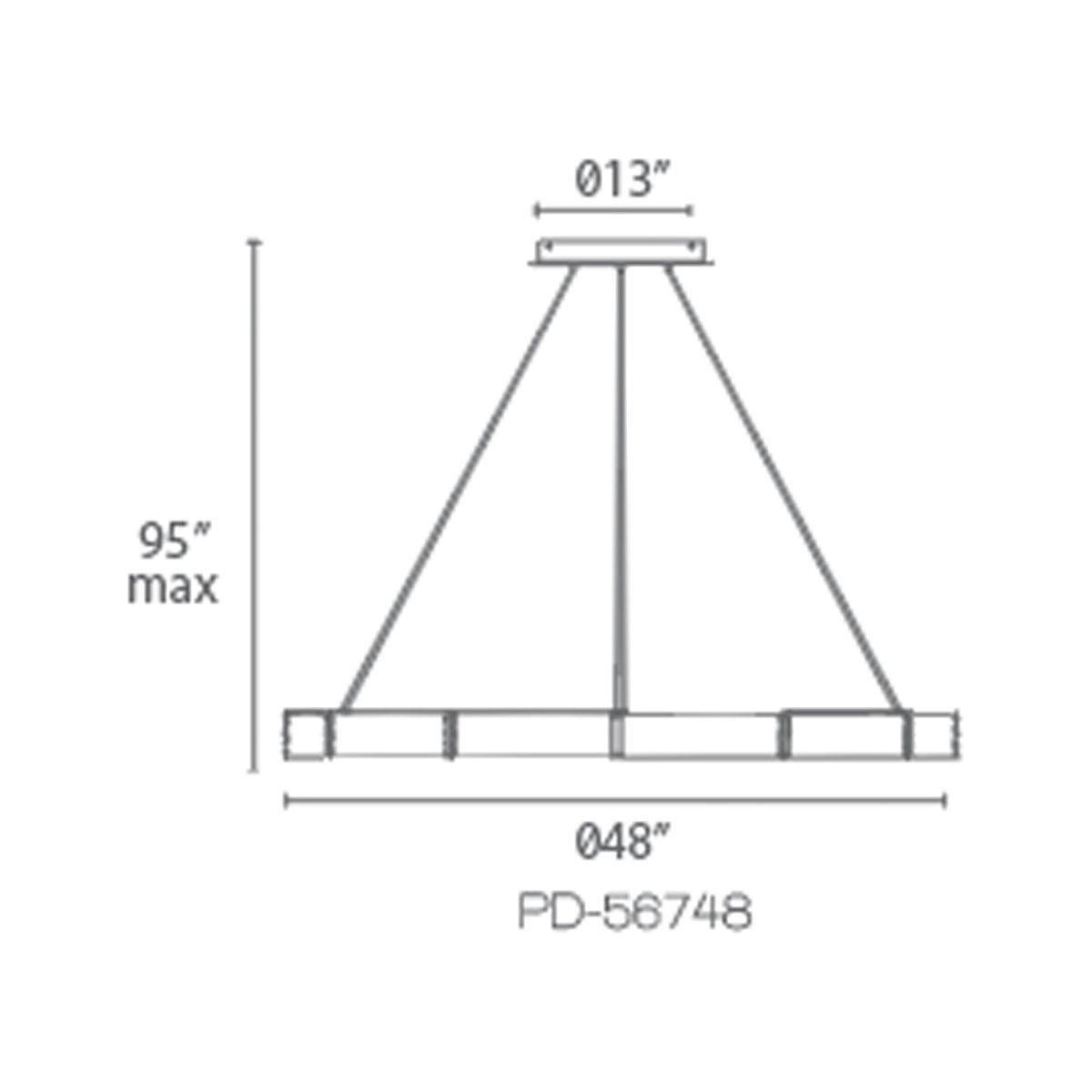 Modern Forms - Zelda 48" LED Chandelier - Lights Canada