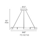 Modern Forms - Zelda 48" LED Chandelier - Lights Canada