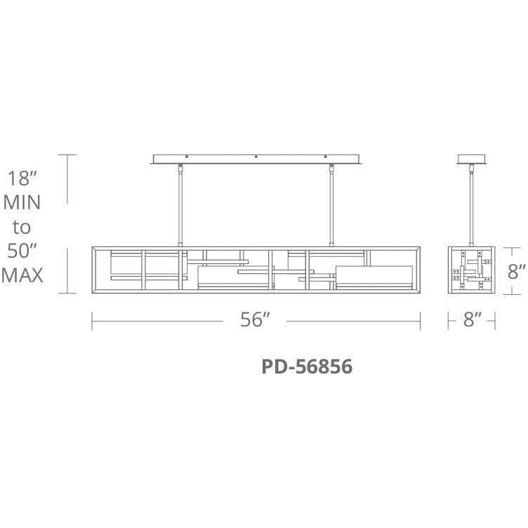 Modern Forms - Memory 56" LED Linear Pendant - Lights Canada