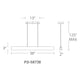 Modern Forms - Drift 38" LED Linear Pendant - Lights Canada