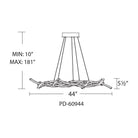 dweLED - Divergence 43.8" LED Chandelier - Lights Canada
