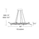 dweLED - Divergence 43.8" LED Chandelier - Lights Canada