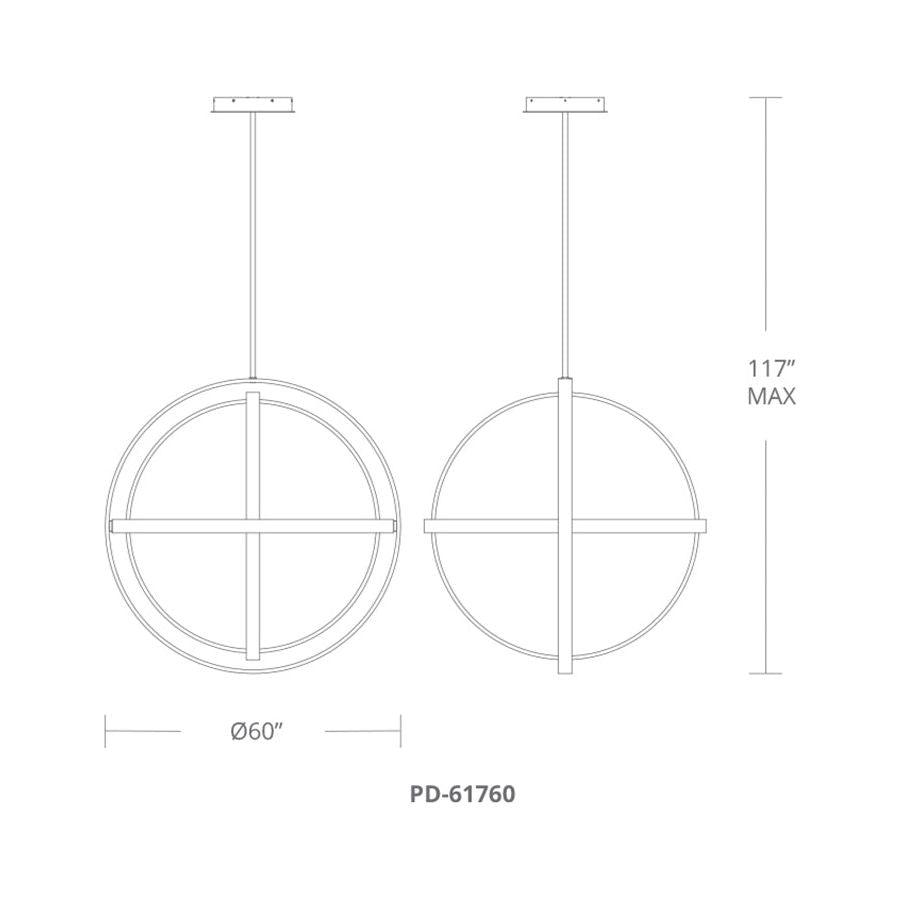 Modern Forms - Kinetic 60" LED Adjustable Chandelier - Lights Canada