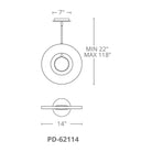 Modern Forms - Cymbal 14" LED Mini Pendant - Lights Canada