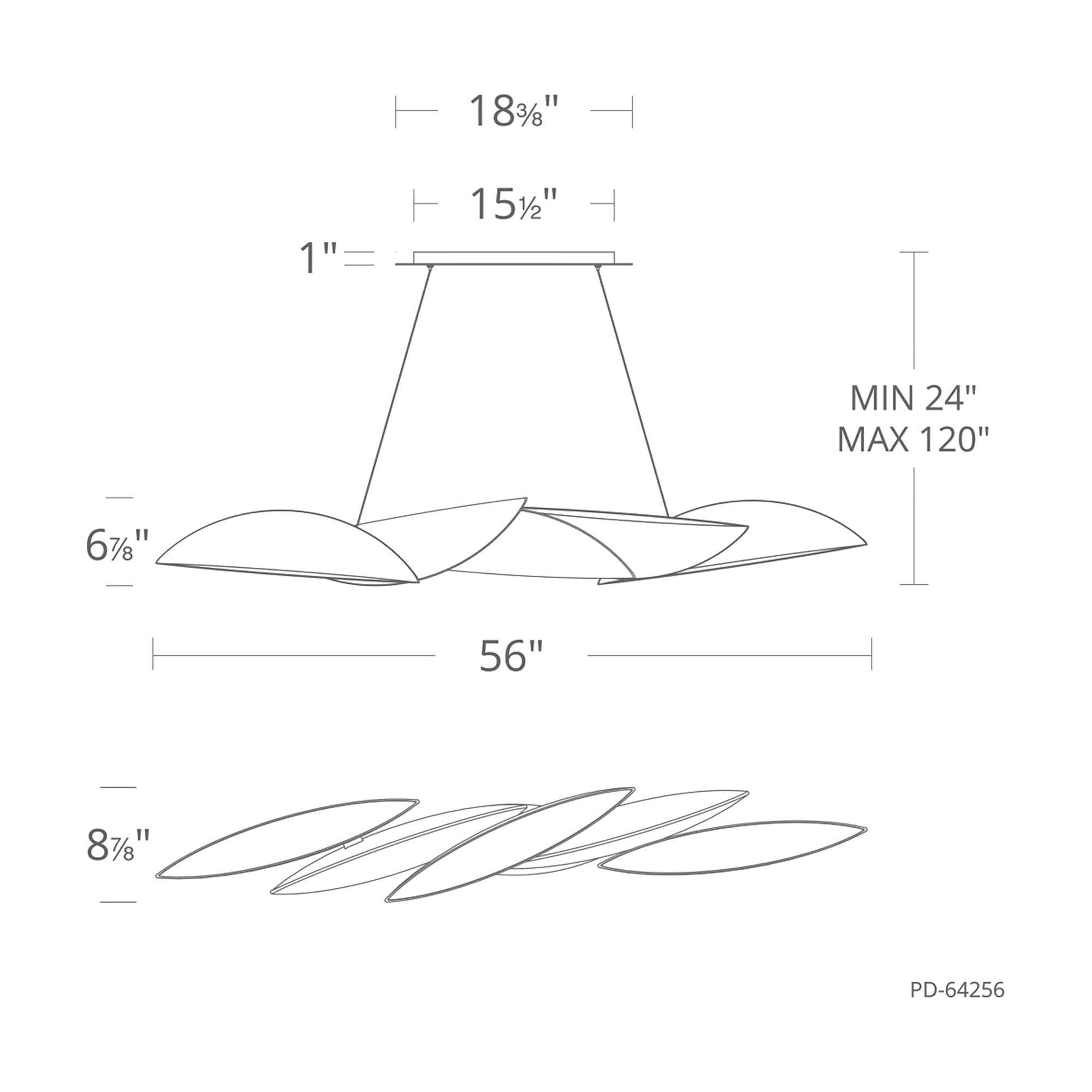 Modern Forms - Sydney 56" LED Linear Pendant - Lights Canada