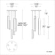 Modern Forms - Chaos LED 5 Light Round Pendant - Lights Canada
