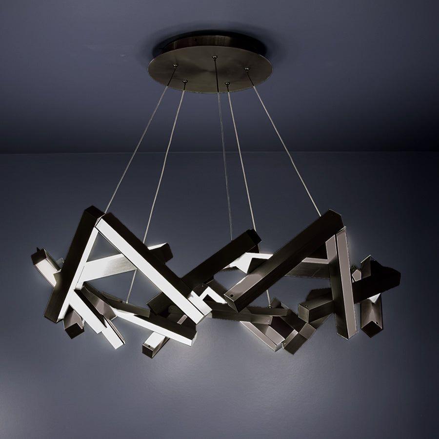 Modern Forms - Chaos 24" LED Round Chandelier - Lights Canada