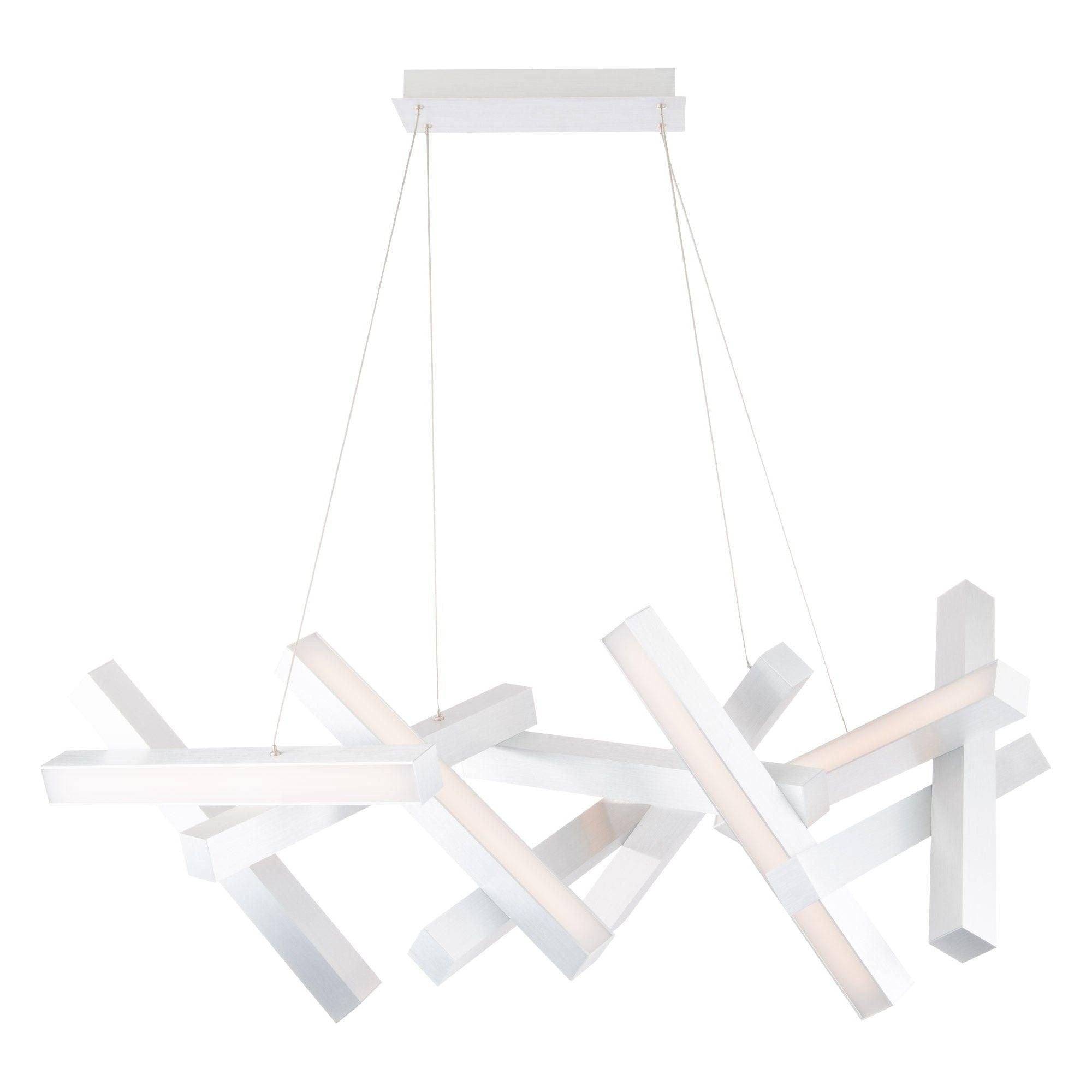 Modern Forms - Chaos 48" LED Linear Chandelier - Lights Canada