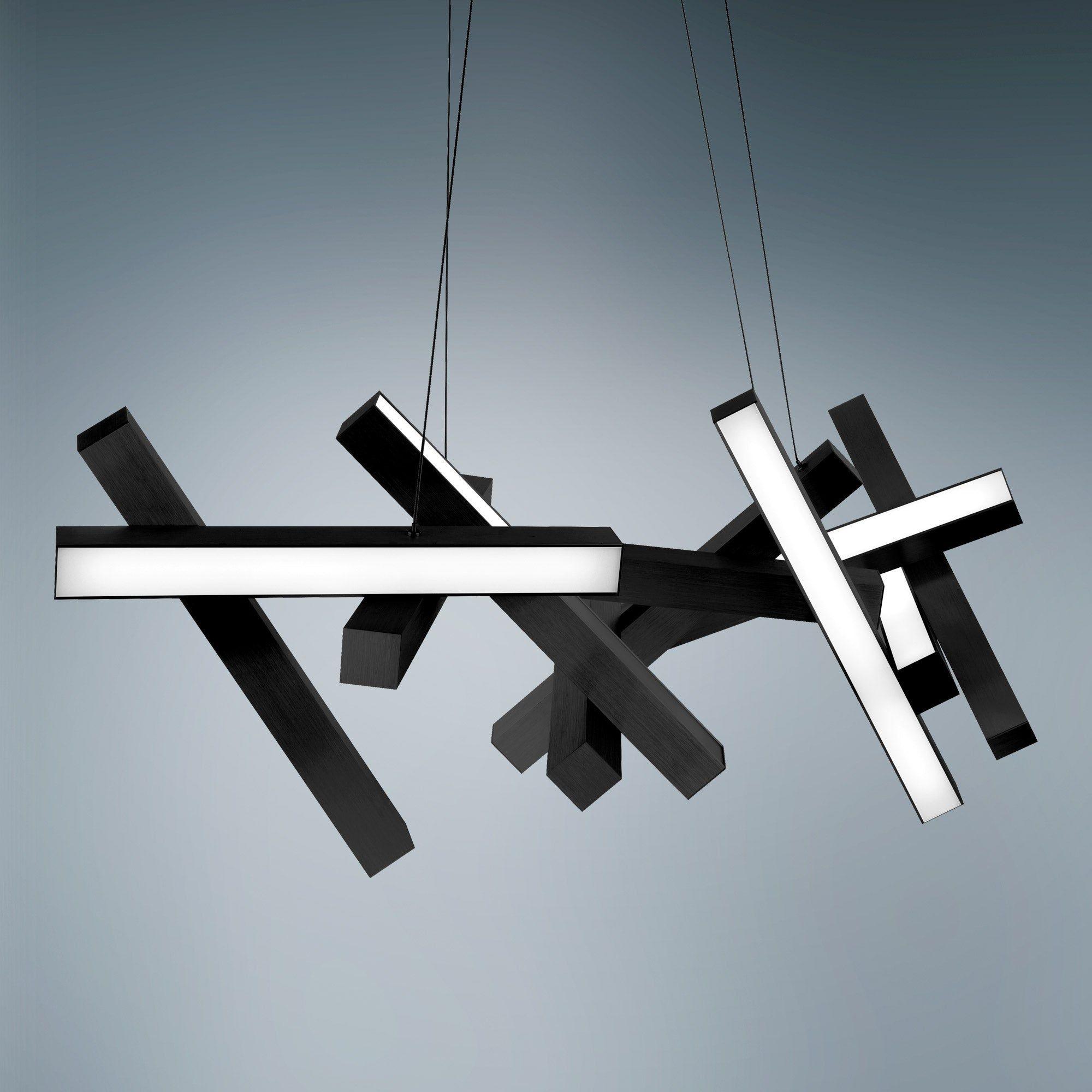 Modern Forms - Chaos 48" LED Linear Chandelier - Lights Canada