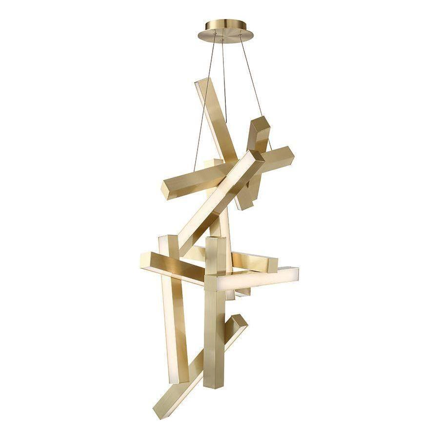 Modern Forms - Chaos 49" LED Vertical Chandelier - Lights Canada