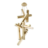 Chaos 49" LED Vertical Chandelier