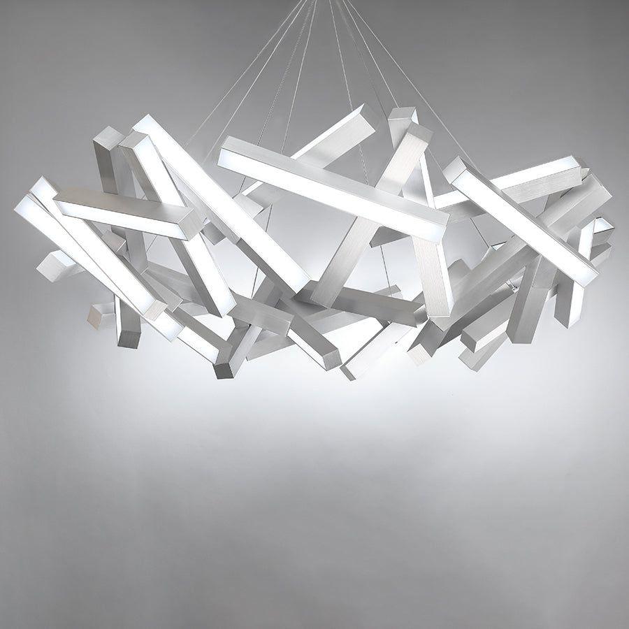 Modern Forms - Chaos 60" LED Round Chandelier - Lights Canada