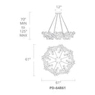 Modern Forms - Chaos 60" LED Round Chandelier - Lights Canada