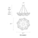 Modern Forms - Chaos 60" LED Round Chandelier - Lights Canada