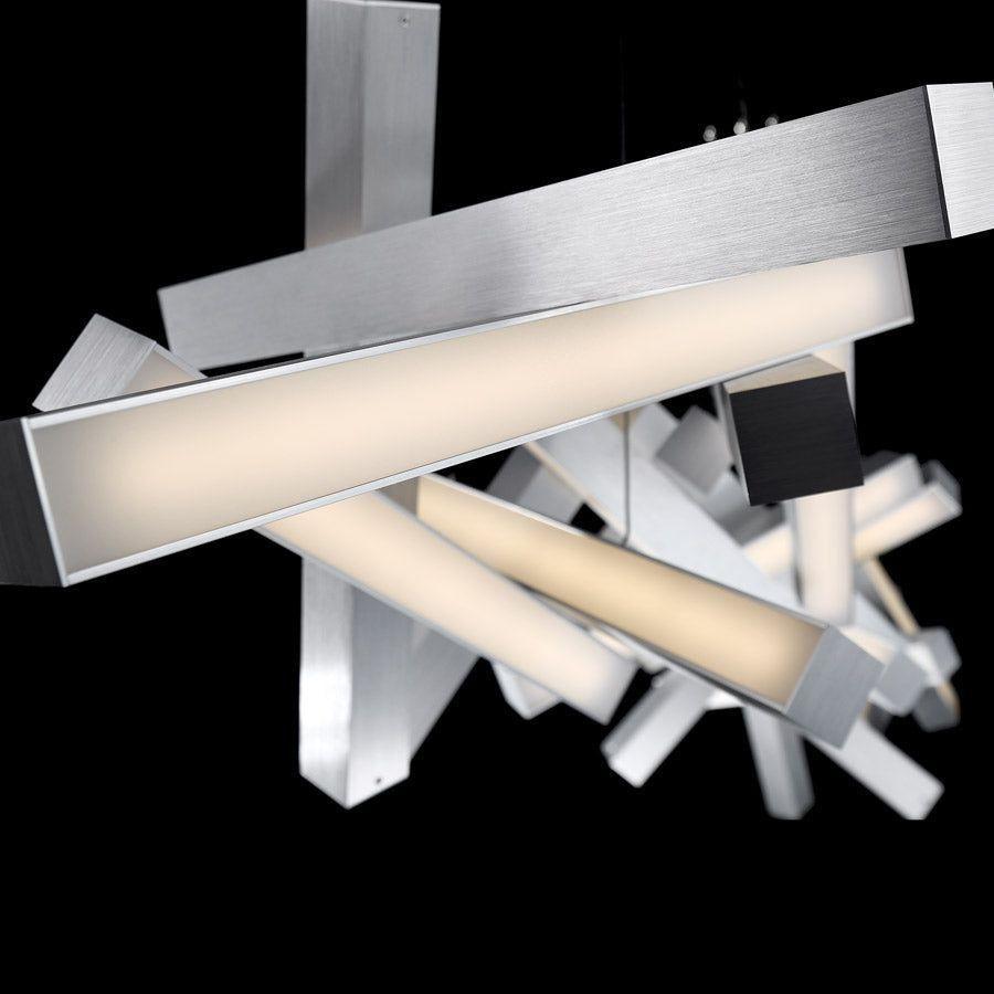 Modern Forms - Chaos 72" LED Linear Chandelier - Lights Canada