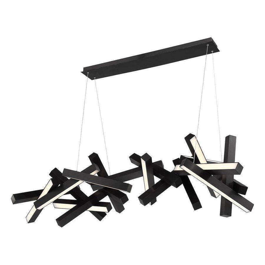 Modern Forms - Chaos 72" LED Linear Chandelier - Lights Canada