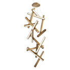 Modern Forms - Chaos 75" LED Vertical Chandelier - Lights Canada