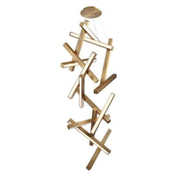 Chaos 75" LED Vertical Chandelier