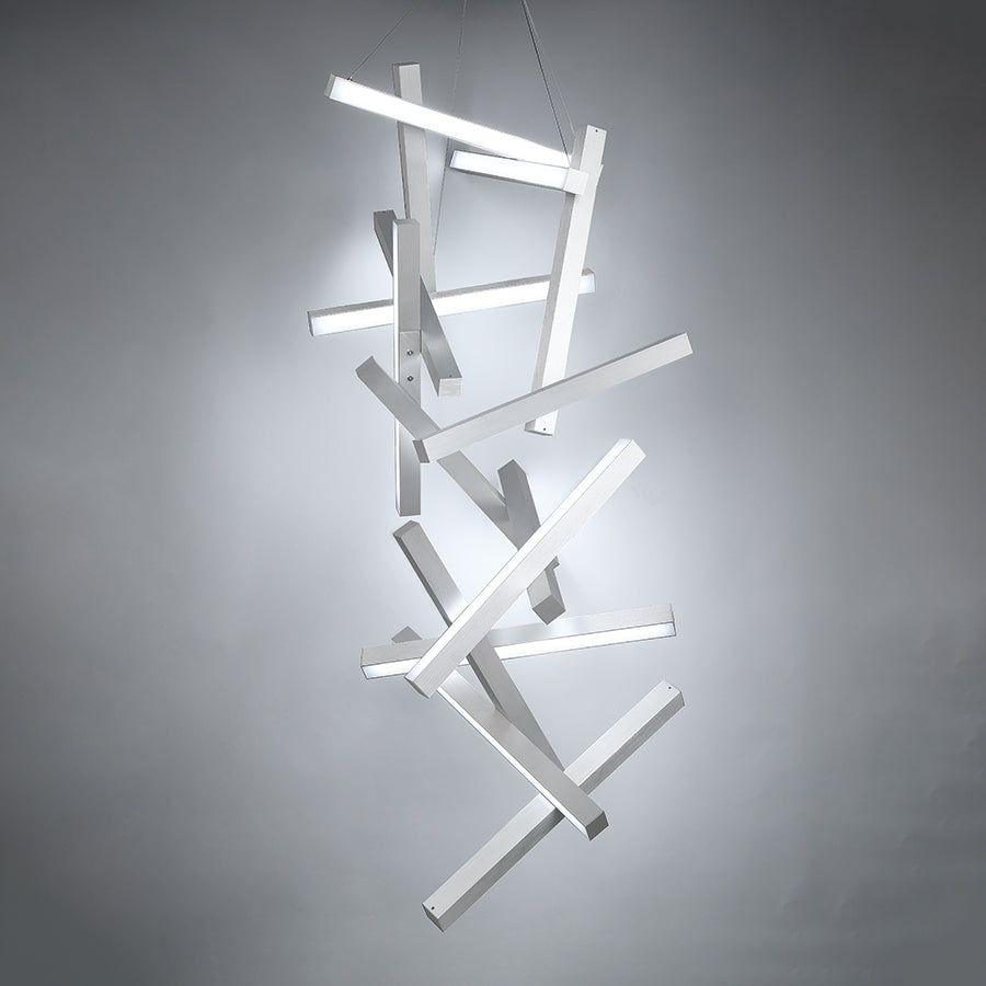 Modern Forms - Chaos 75" LED Vertical Chandelier - Lights Canada