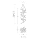 Modern Forms - Chaos 75" LED Vertical Chandelier - Lights Canada