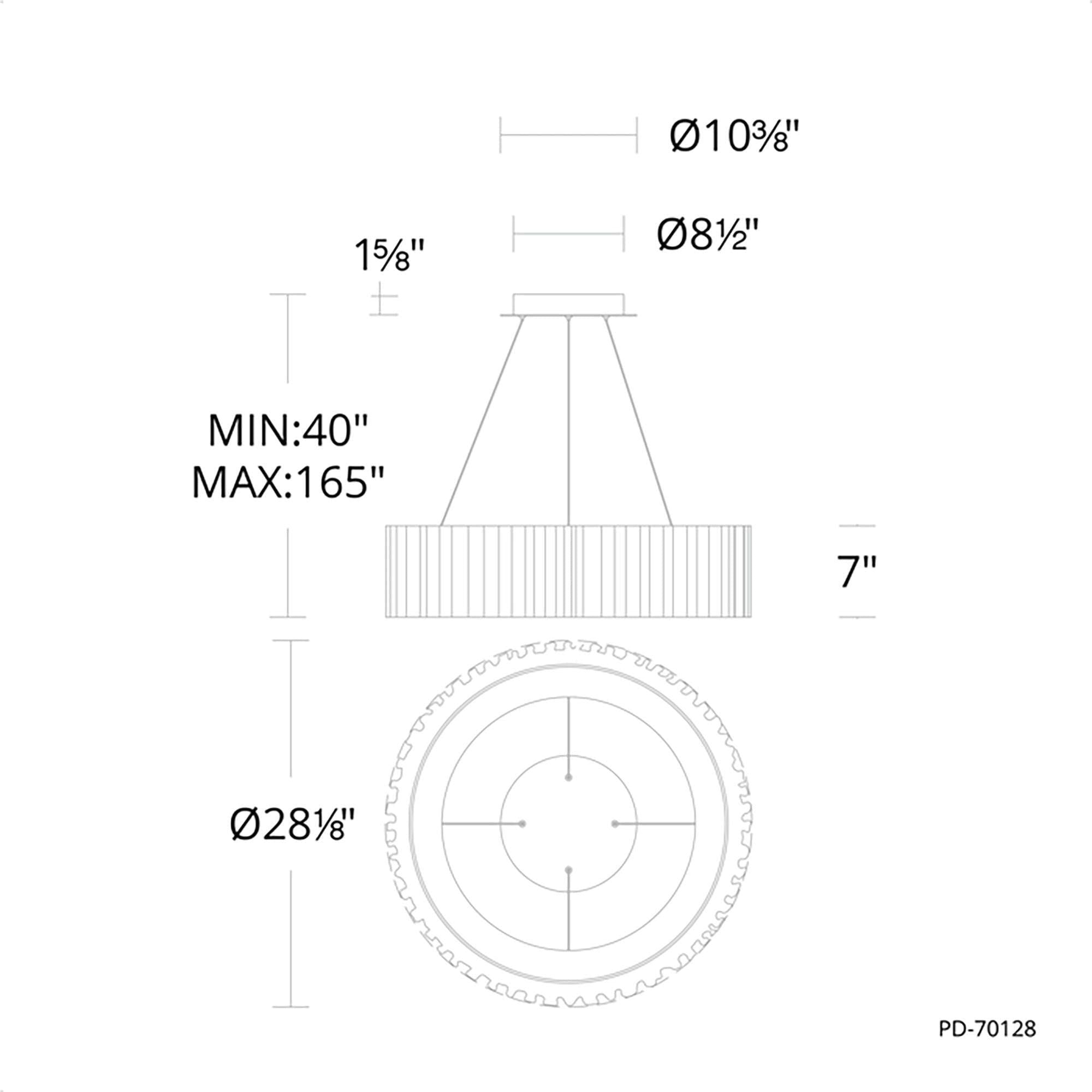 Modern Forms - Rhiannon 28" LED Round Chandelier - Lights Canada