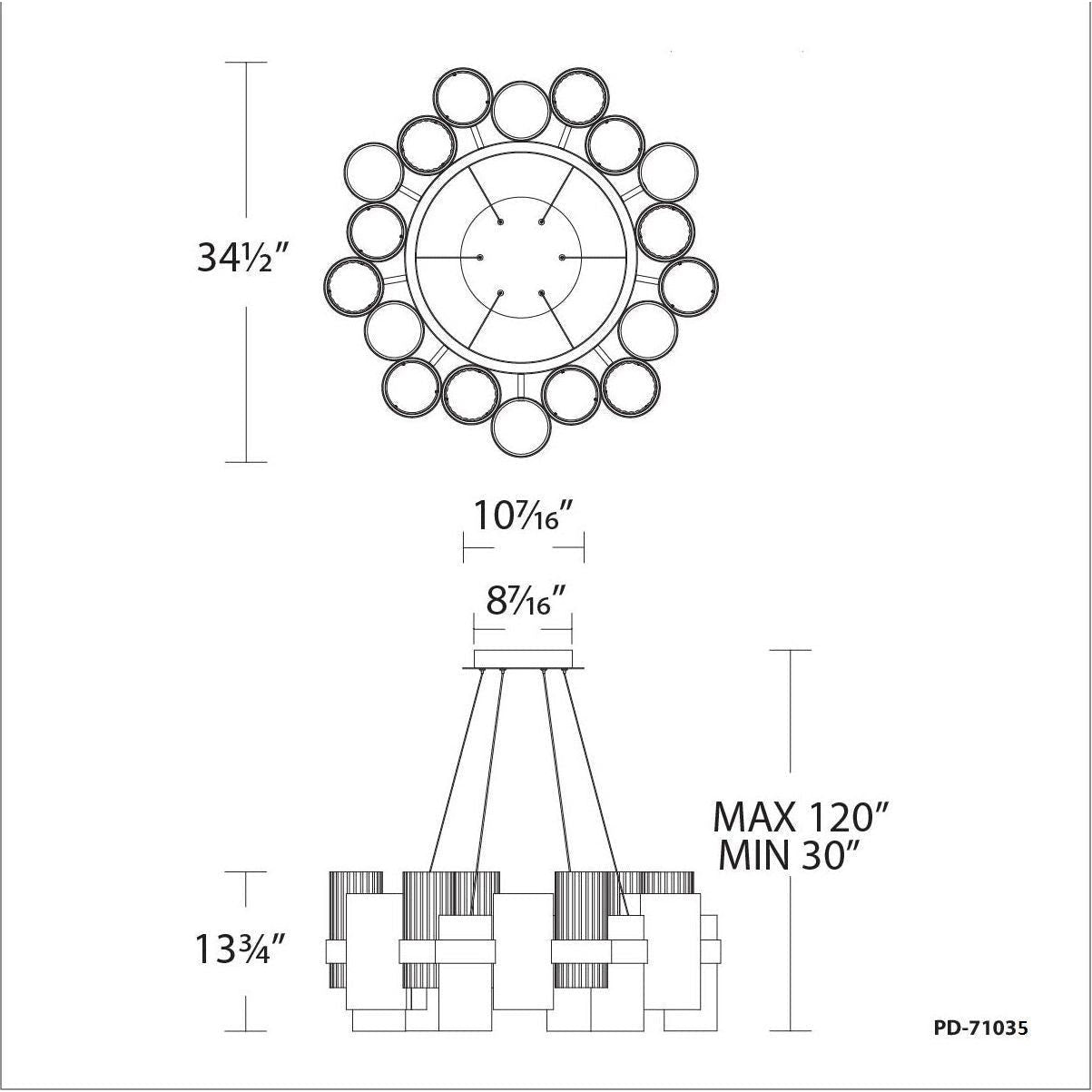 Modern Forms - Harmony 35" Chandelier - Lights Canada