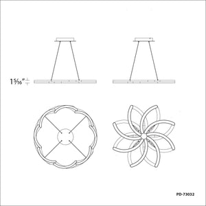 Modern Forms - Bloom 32" Articulating Chandelier - Lights Canada