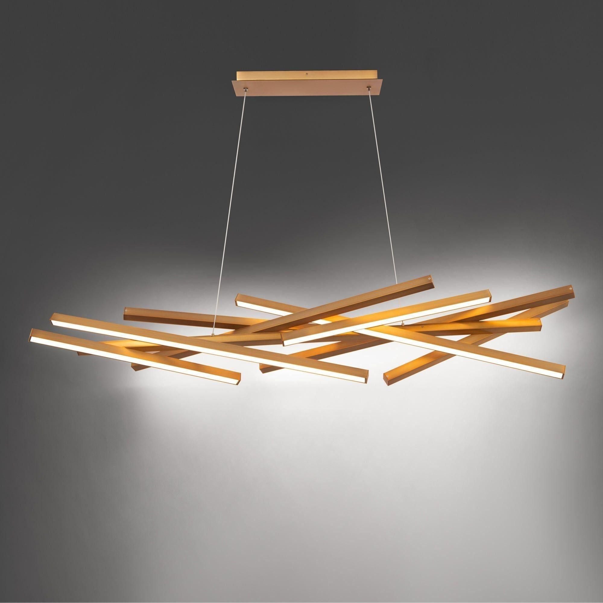 dweLED - Parallax 55" LED Linear Pendant - Lights Canada