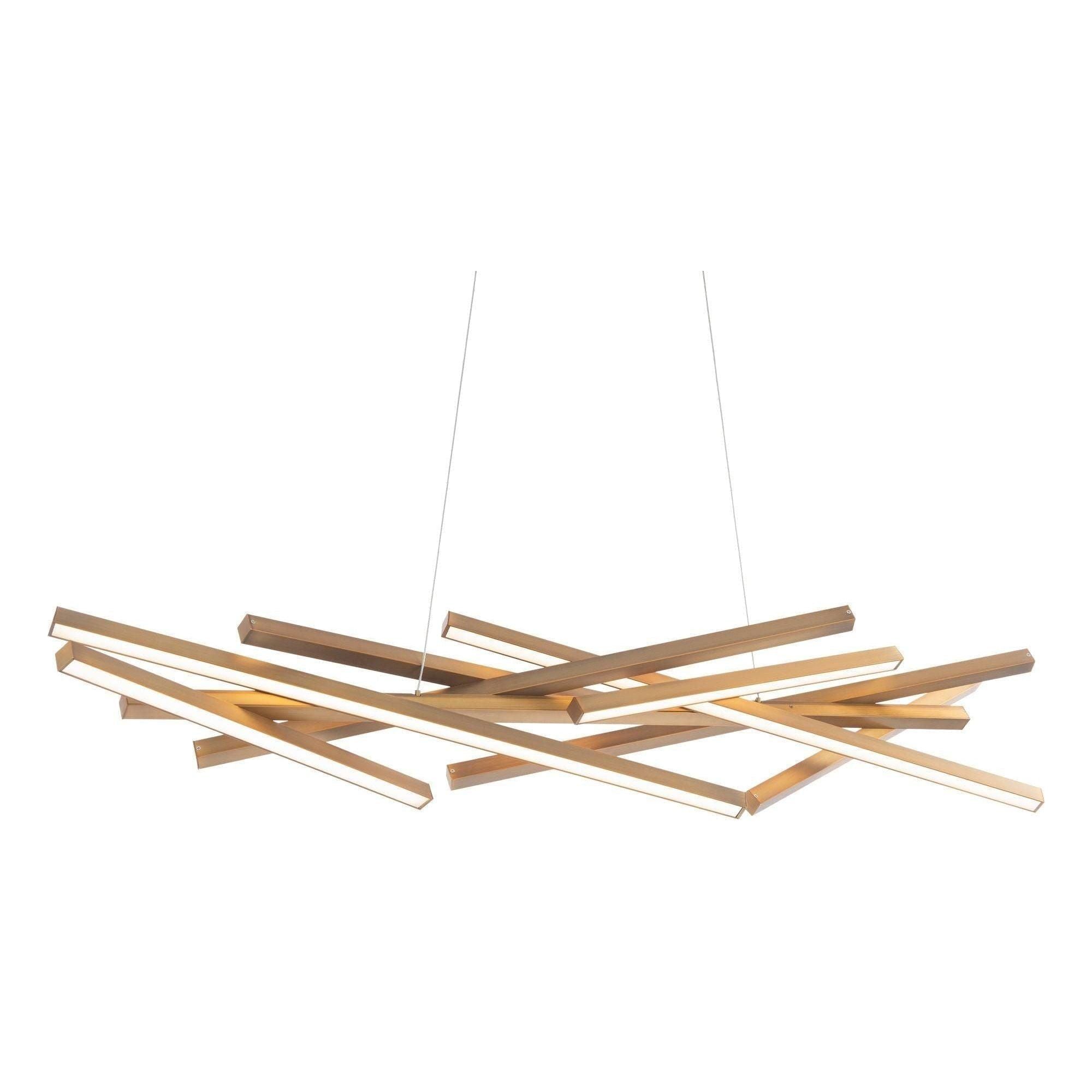dweLED - Parallax 55" LED Linear Pendant - Lights Canada