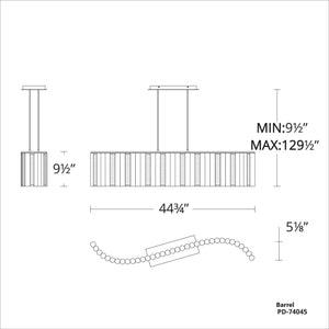 Modern Forms - Aretha 45" Linear Pendant - Lights Canada