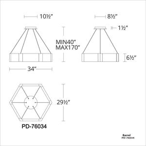 Modern Forms - Forever 34" Round LED Chandelier - Lights Canada