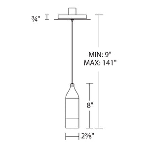 dweLED - Action 2.4" LED Mini Pendant - Lights Canada