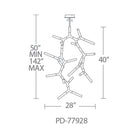 Modern Forms - Isotope 40" LED Vertical Pendant - Lights Canada