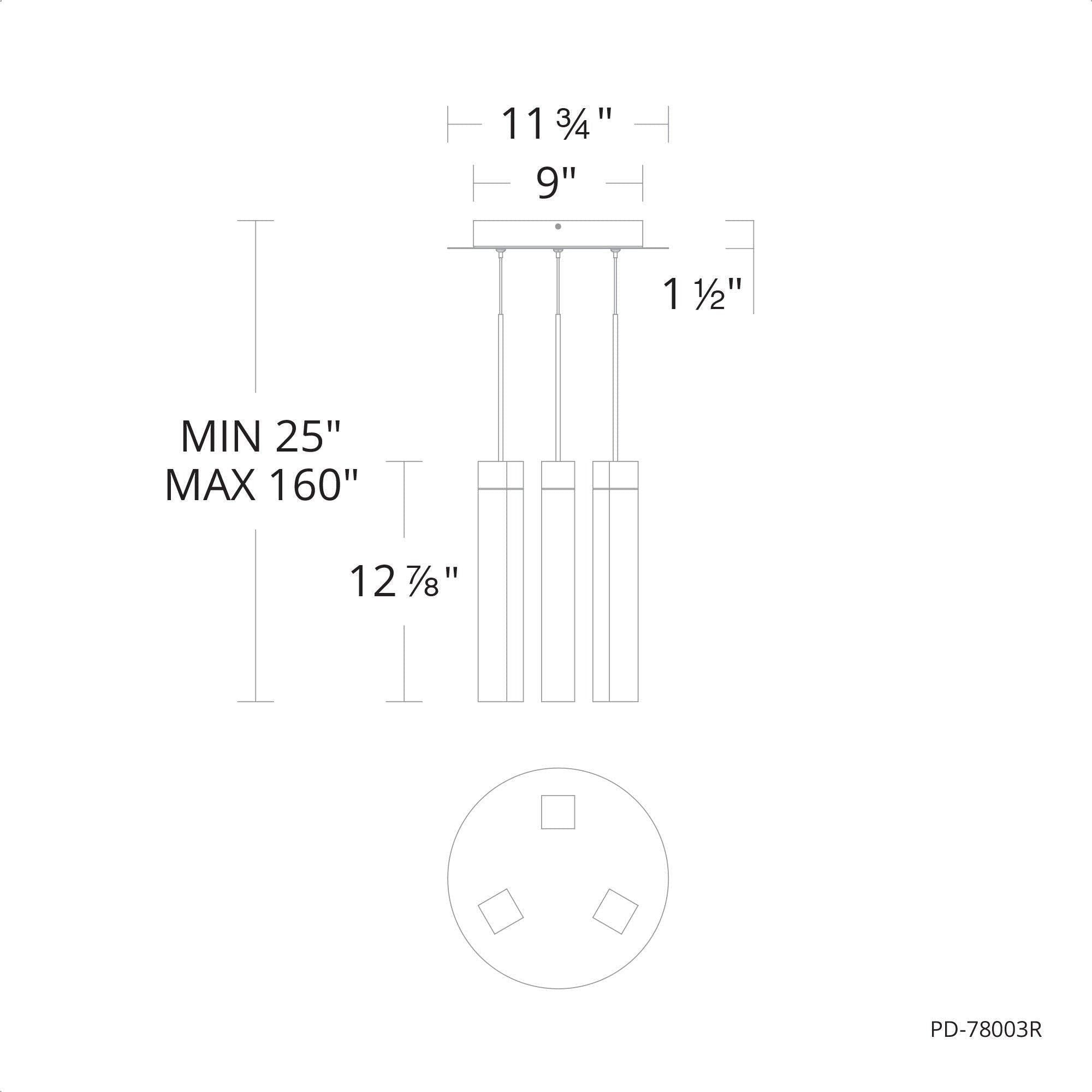 Modern Forms - Minx 13" LED 3 Light Multi-Light Pendant - Lights Canada