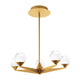Modern Forms - Double Bubble 23" LED 5 Light Chandelier - Lights Canada