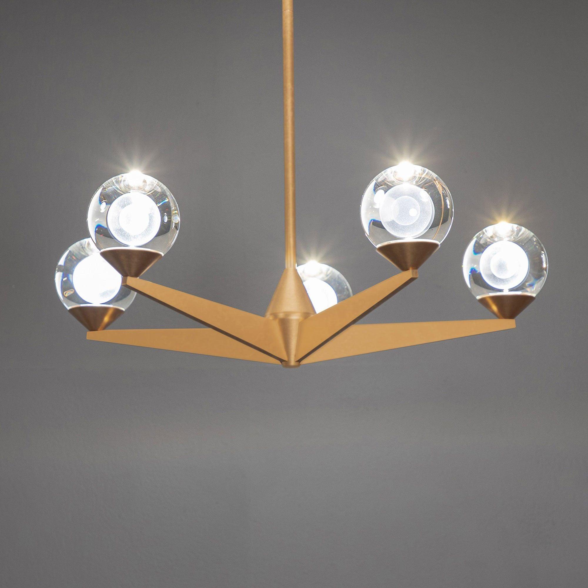 Modern Forms - Double Bubble 23" LED 5 Light Chandelier - Lights Canada