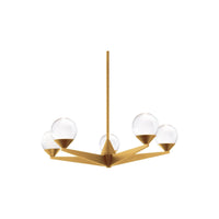 Double Bubble 23" LED 5 Light Chandelier