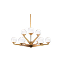 Double Bubble 27" LED 9 Light Chandelier